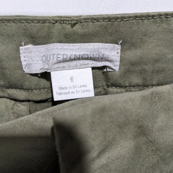 Outerknown | Avery flared stretch trousers in Olive Green - Picture 7 of 11